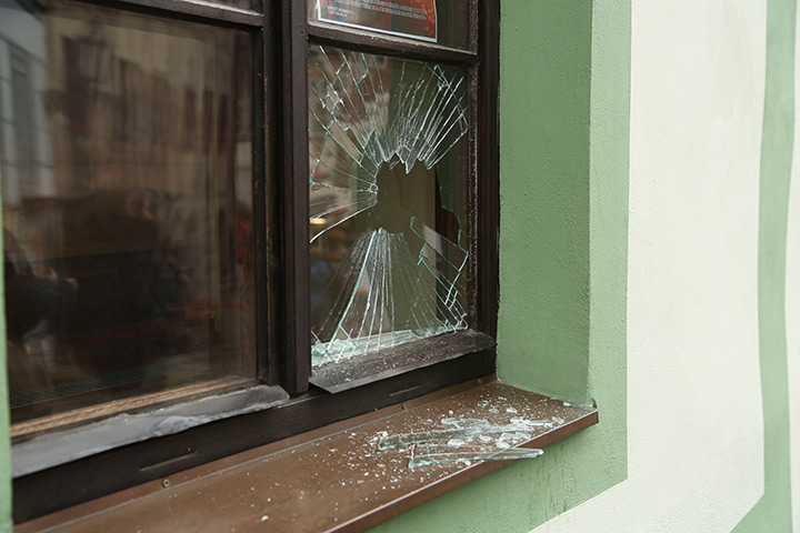 A2B Glass are able to board up broken windows while they are being repaired in Loughborough.